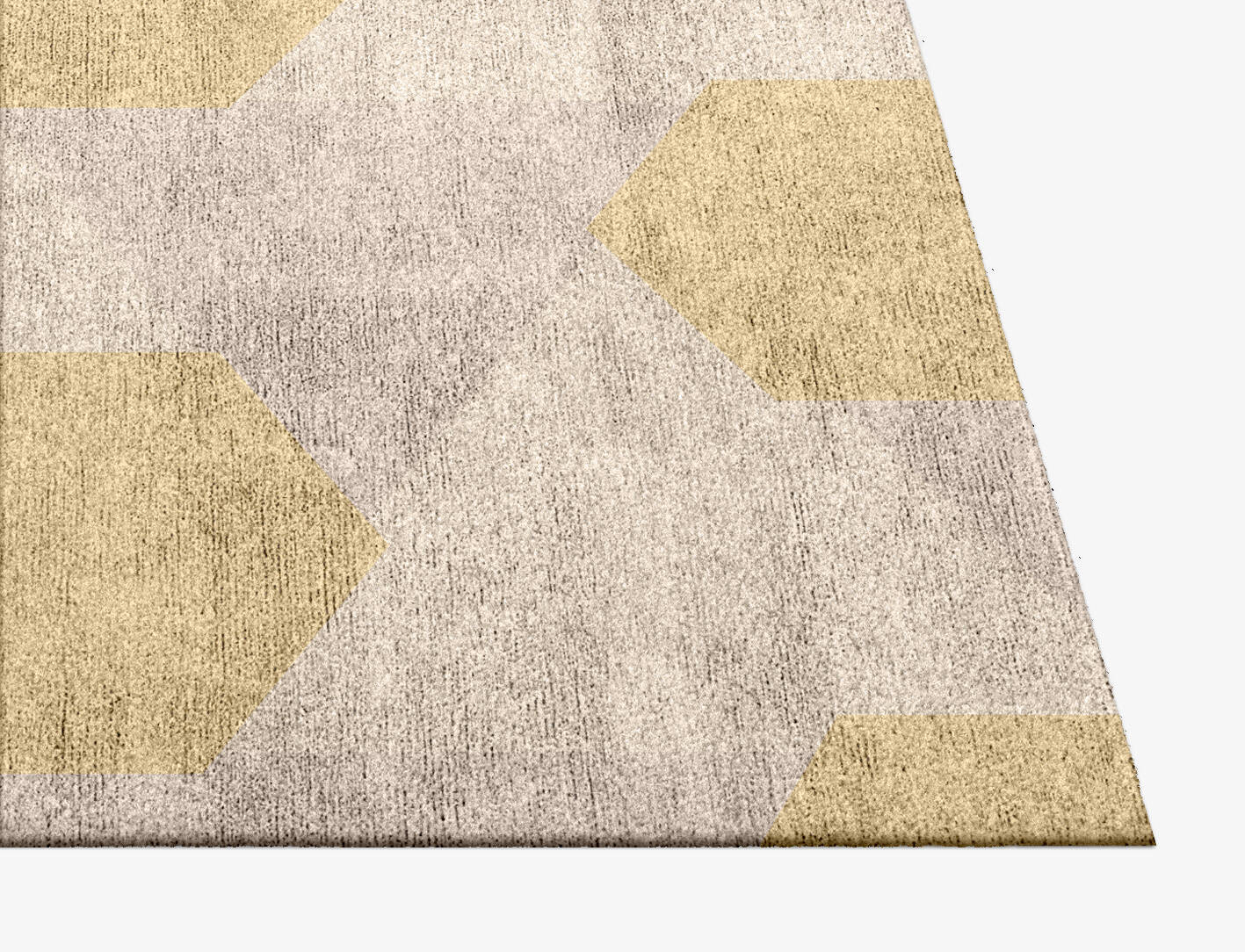 Sphinx Minimalist Square Hand Knotted Bamboo Silk Custom Rug by Rug Artisan