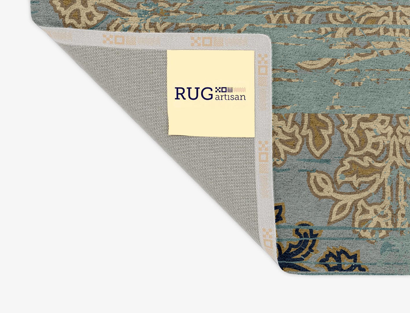 Spilled Gissu Persian Bagh Rectangle Hand Tufted Pure Wool Custom Rug by Rug Artisan