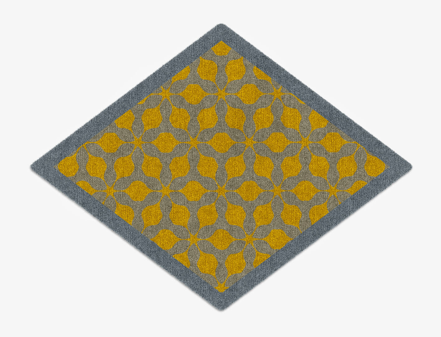 Spinner Geometric Diamond Hand Knotted Tibetan Wool Custom Rug by Rug Artisan