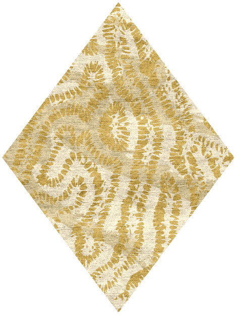 Spor Abstract Diamond Hand Knotted Bamboo Silk Custom Rug by Rug Artisan