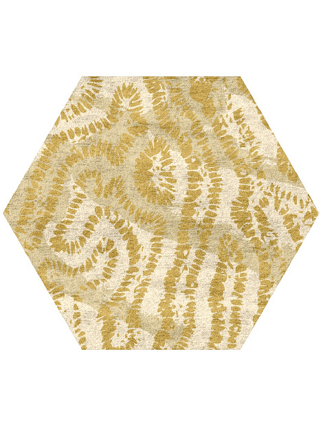 Spor Abstract Hexagon Hand Tufted Bamboo Silk Custom Rug by Rug Artisan