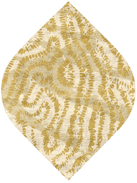 Spor Abstract Ogee Hand Tufted Bamboo Silk Custom Rug by Rug Artisan