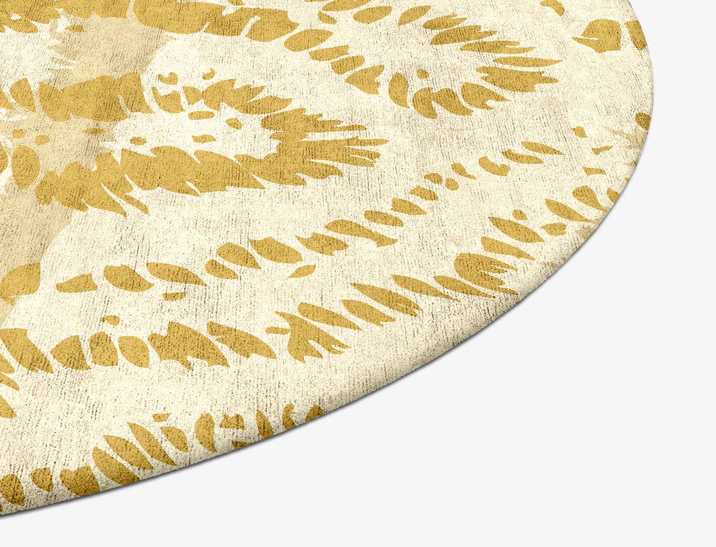 Spor Abstract Oval Hand Tufted Bamboo Silk Custom Rug by Rug Artisan