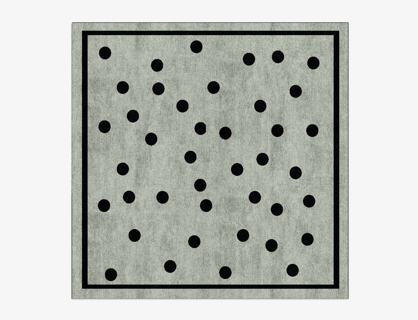Spot Kids Square Hand Knotted Bamboo Silk Custom Rug by Rug Artisan