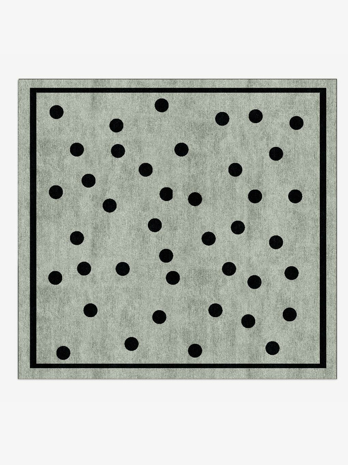 Spot Kids Square Hand Knotted Bamboo Silk Custom Rug by Rug Artisan