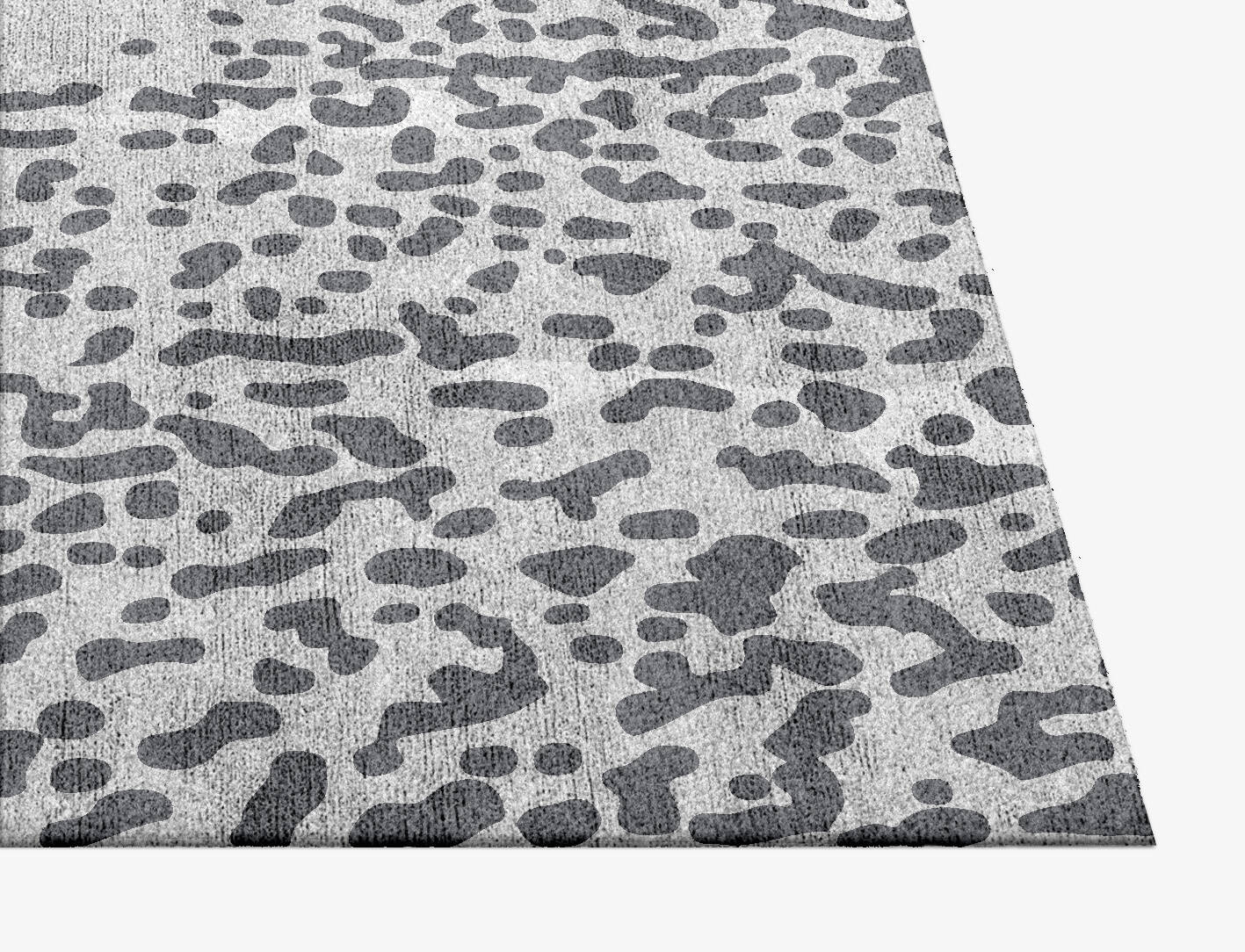 Spotwave Terrazzo Play Square Hand Knotted Bamboo Silk Custom Rug by Rug Artisan