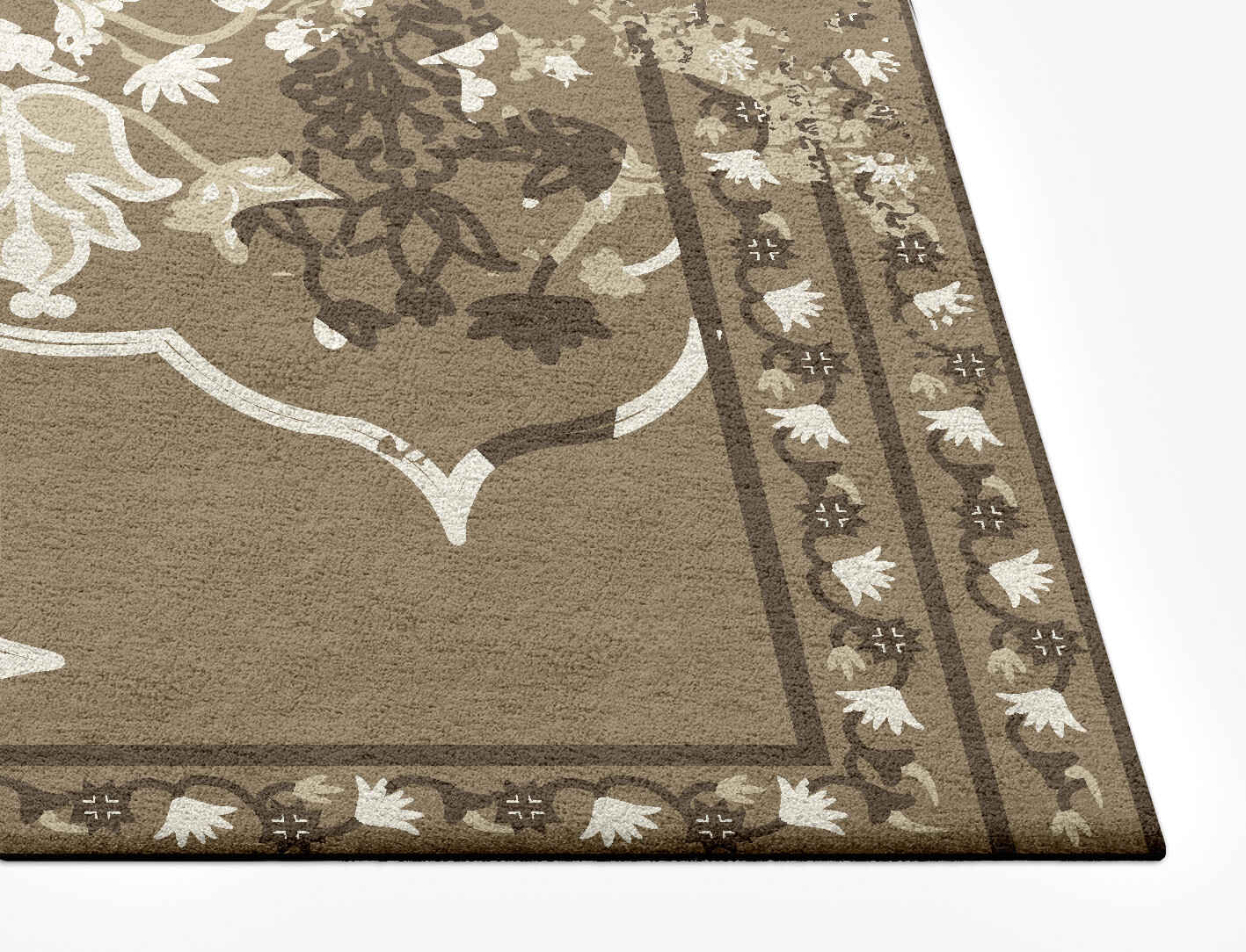 Sprayed Tabriz Persian Bagh Rectangle Hand Tufted Pure Wool Custom Rug by Rug Artisan