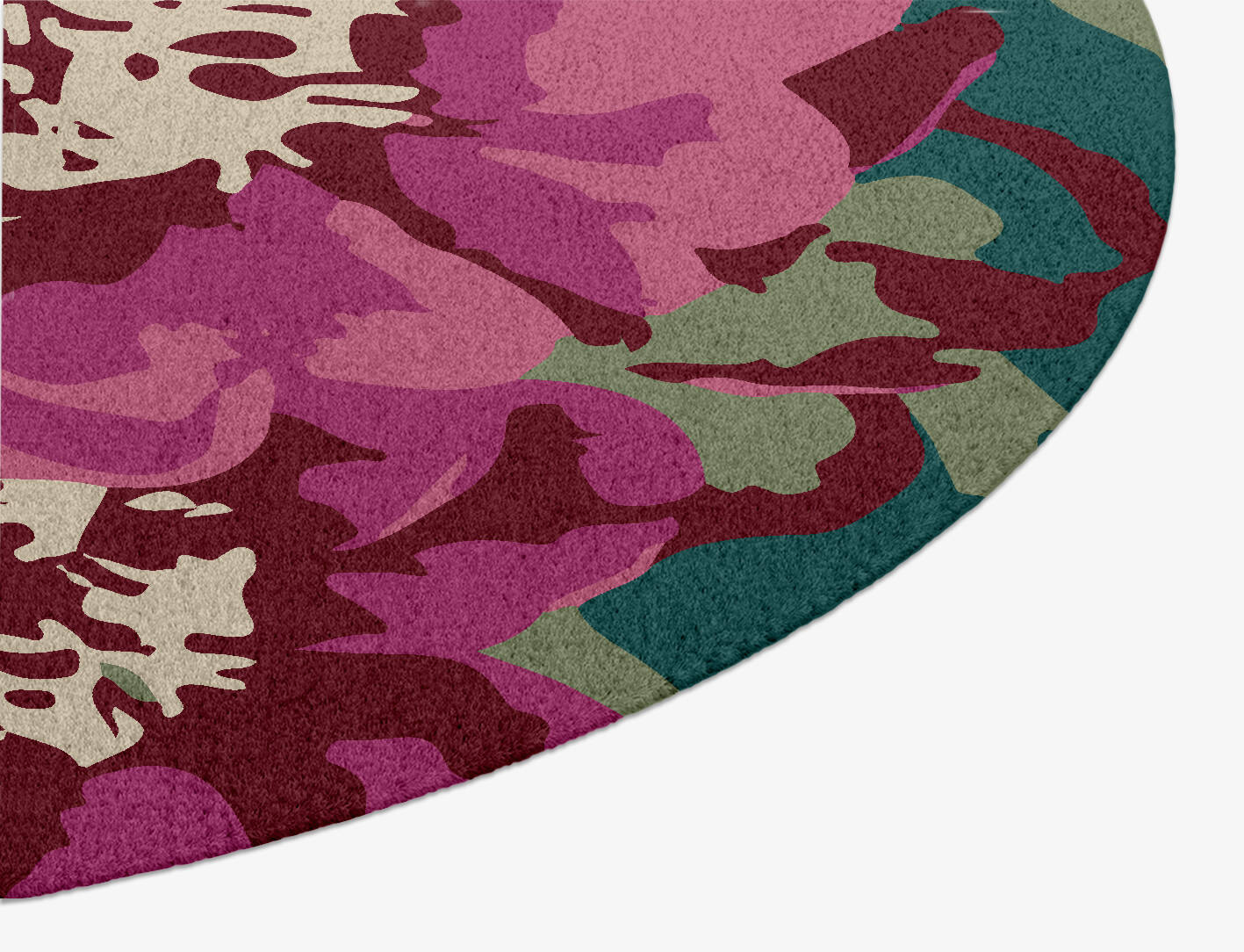 Spring Floral Oval Hand Knotted Tibetan Wool Custom Rug by Rug Artisan