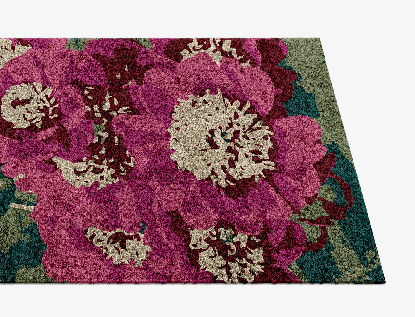 Spring Floral Runner Hand Knotted Bamboo Silk Custom Rug by Rug Artisan