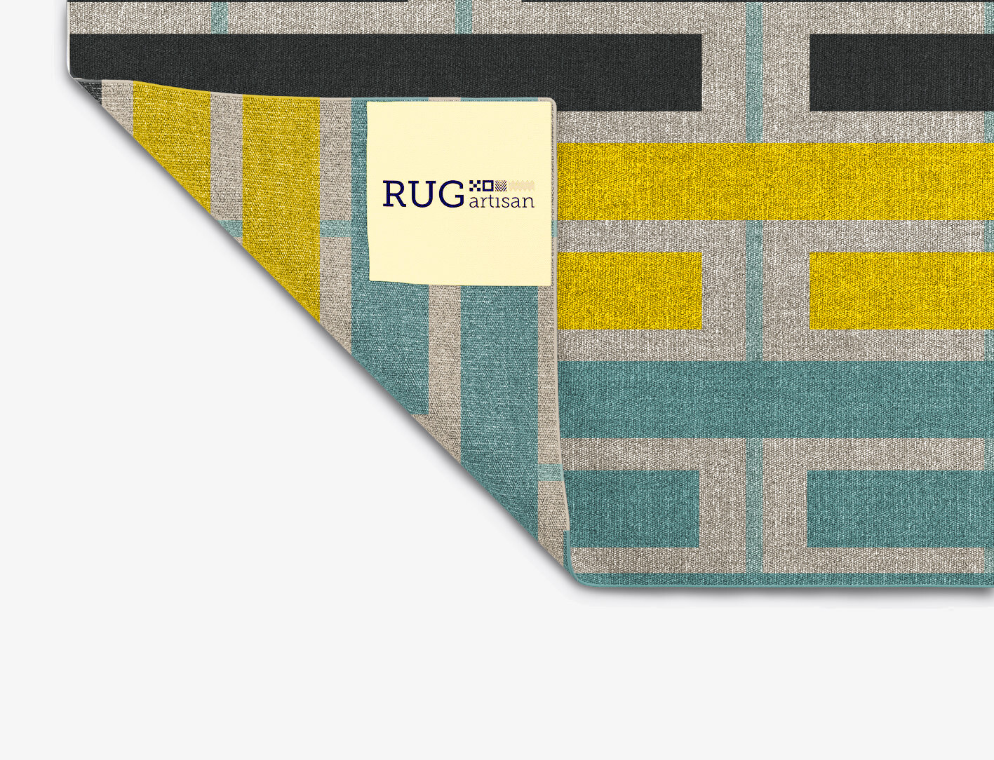 Springs Geometric Rectangle Flatweave New Zealand Wool Custom Rug by Rug Artisan