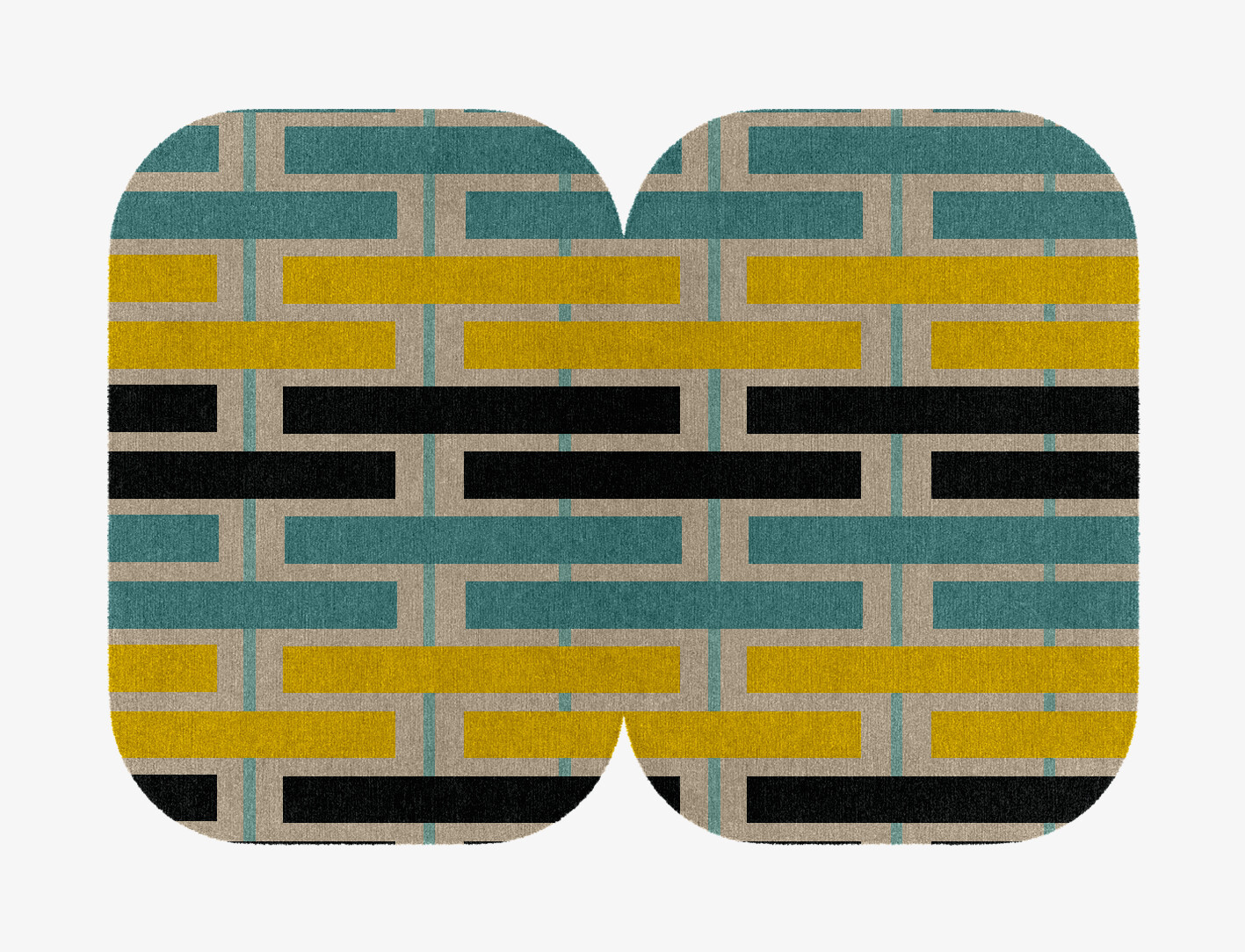 Springs Geometric Eight Hand Knotted Tibetan Wool Custom Rug by Rug Artisan
