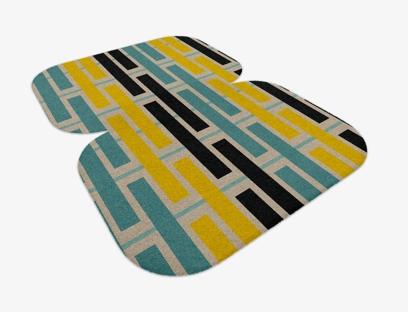 Springs Geometric Eight Hand Knotted Tibetan Wool Custom Rug by Rug Artisan