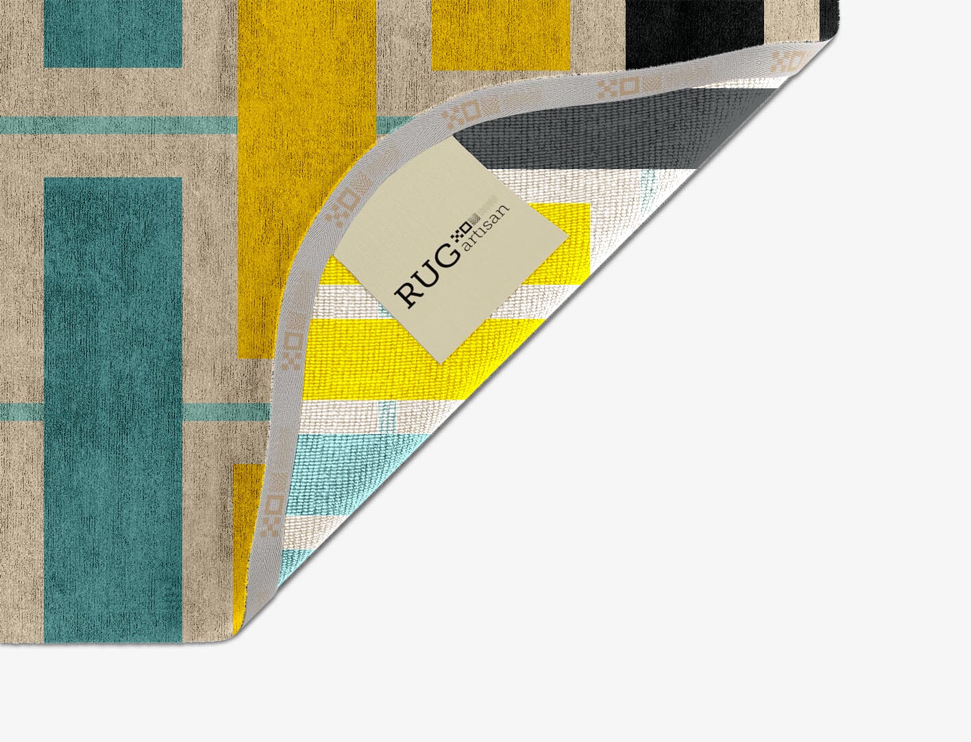 Springs Geometric Oblong Hand Knotted Bamboo Silk Custom Rug by Rug Artisan