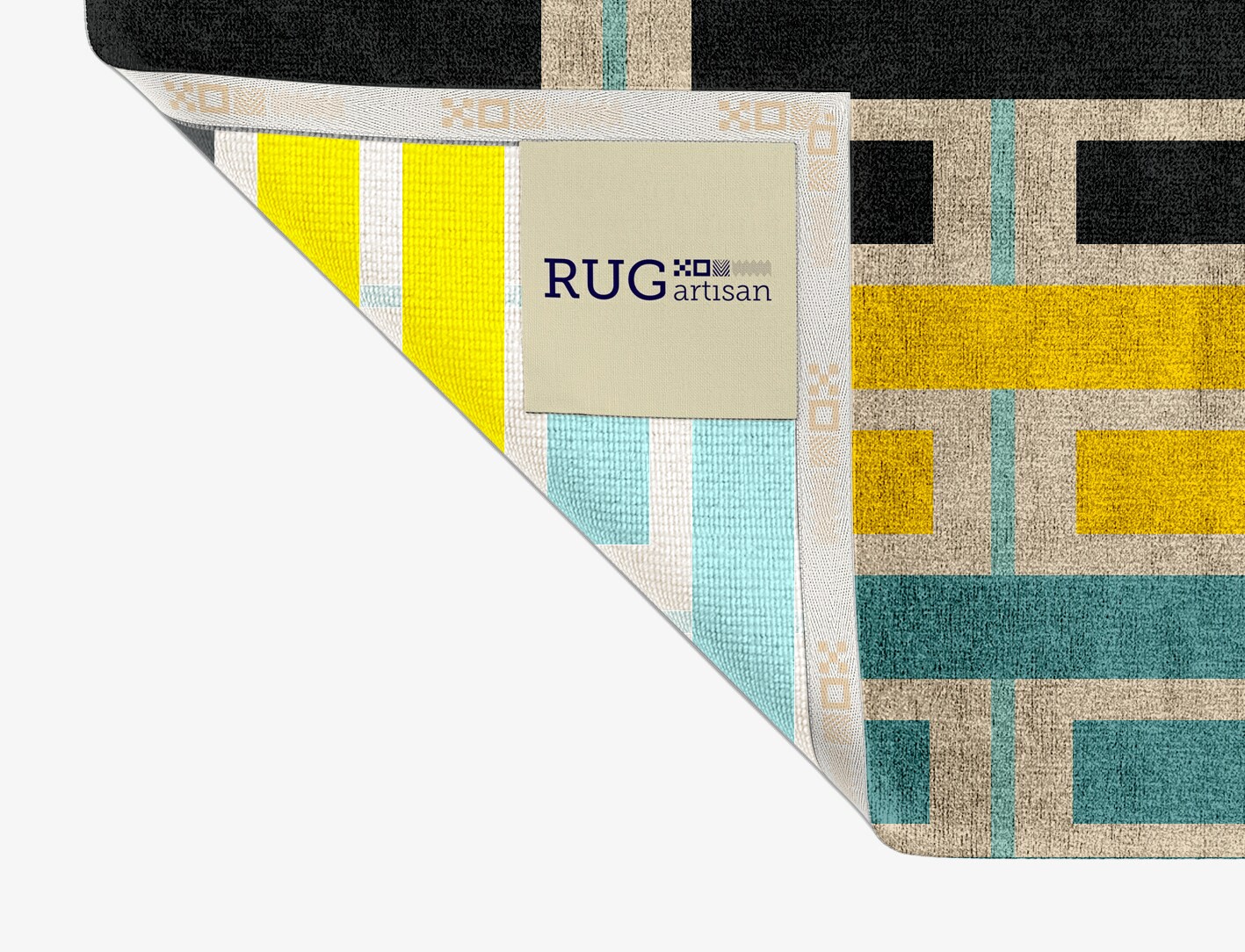 Springs Geometric Rectangle Hand Knotted Bamboo Silk Custom Rug by Rug Artisan