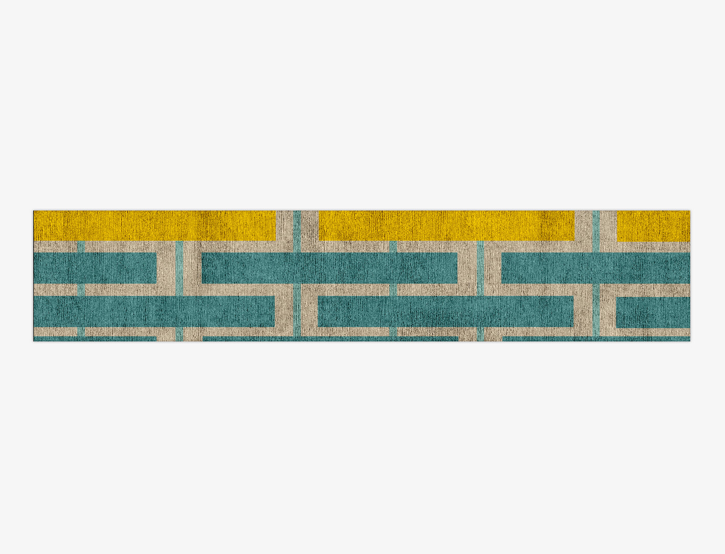 Springs Geometric Runner Hand Knotted Bamboo Silk Custom Rug by Rug Artisan