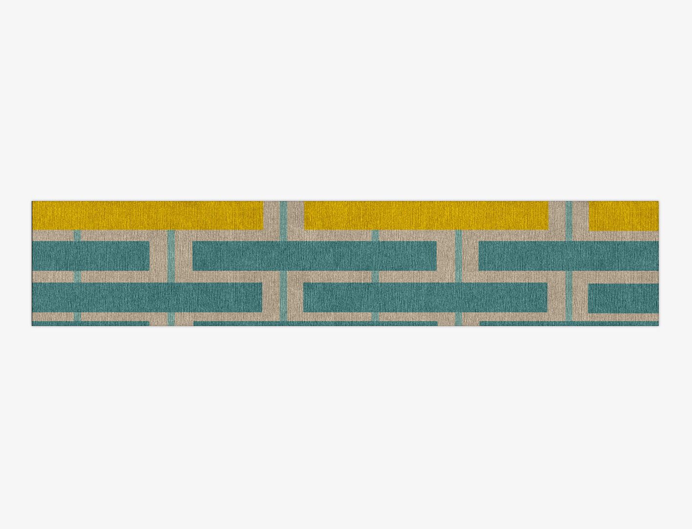 Springs Geometric Runner Hand Knotted Tibetan Wool Custom Rug by Rug Artisan