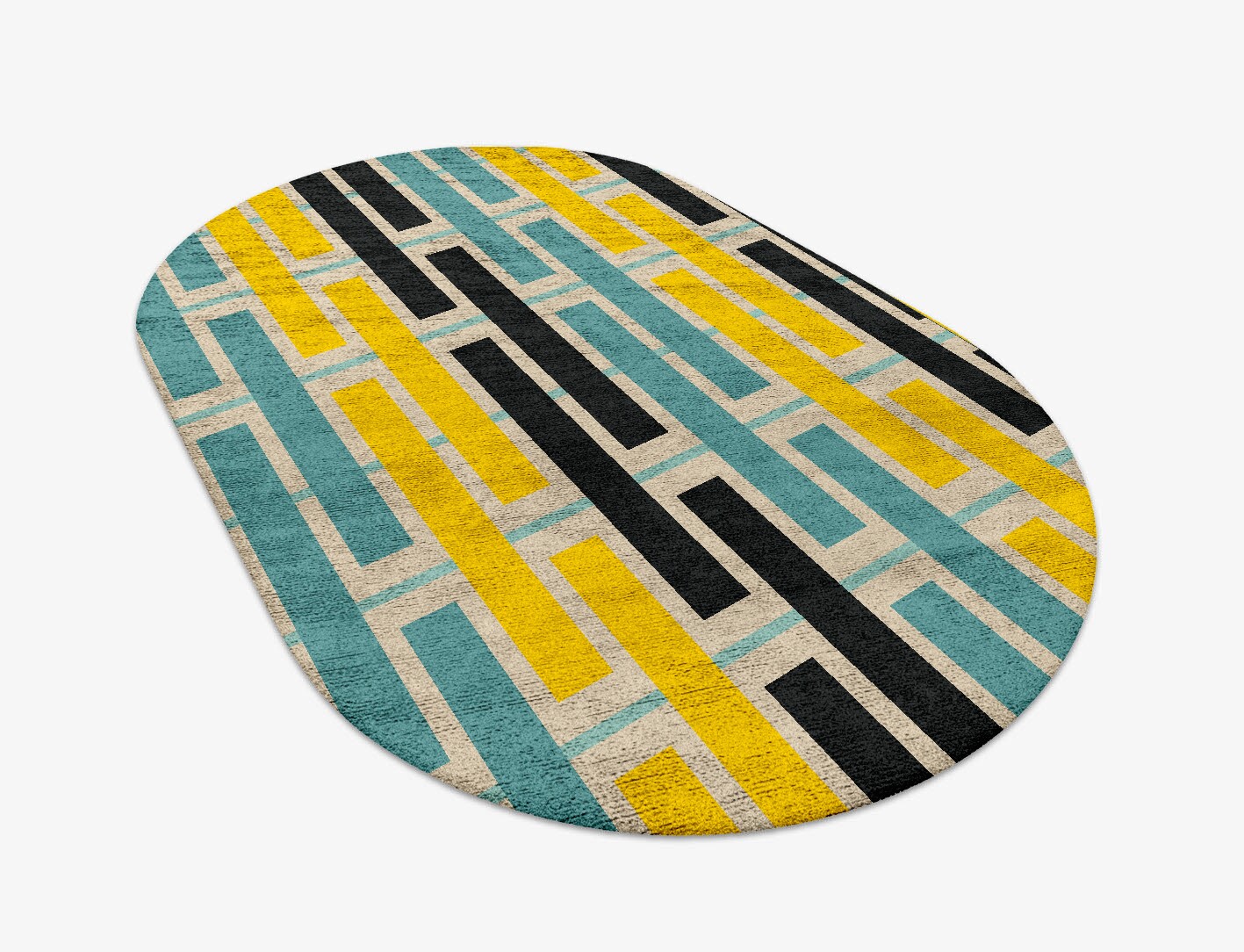 Springs Geometric Capsule Hand Tufted Bamboo Silk Custom Rug by Rug Artisan