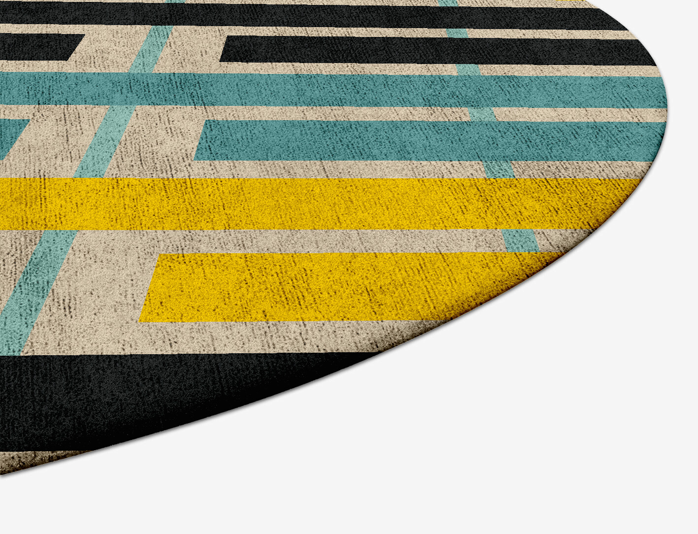 Springs Geometric Capsule Hand Tufted Bamboo Silk Custom Rug by Rug Artisan