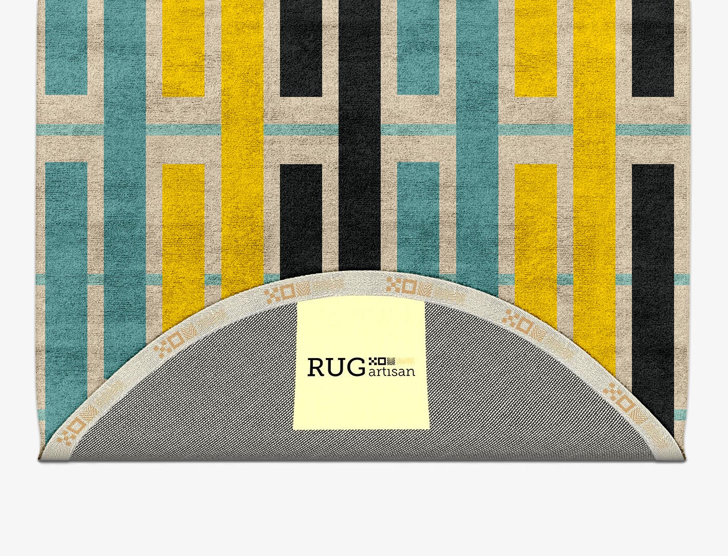 Springs Geometric Capsule Hand Tufted Bamboo Silk Custom Rug by Rug Artisan