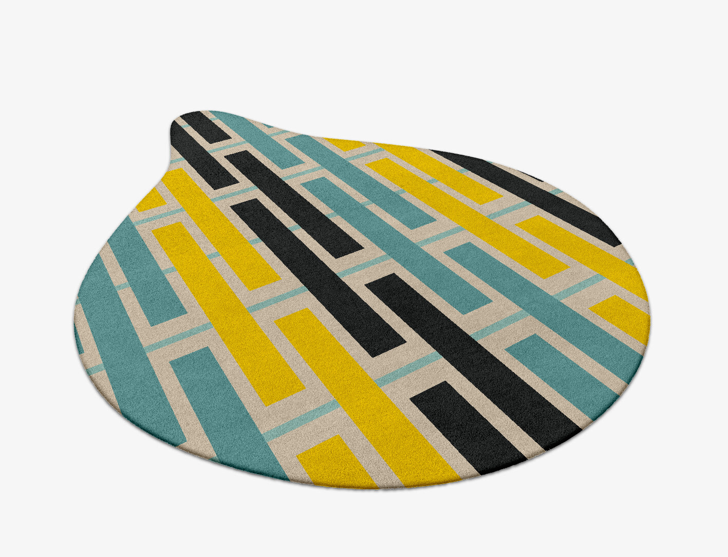 Springs Geometric Drop Hand Tufted Pure Wool Custom Rug by Rug Artisan