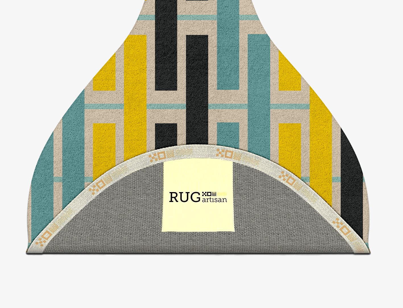 Springs Geometric Drop Hand Tufted Pure Wool Custom Rug by Rug Artisan