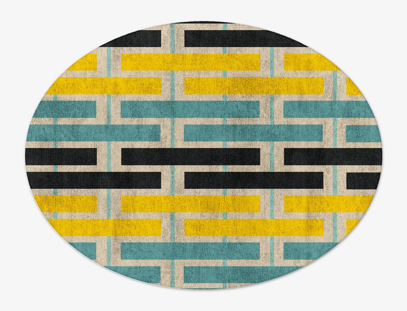 Springs Geometric Oval Hand Tufted Bamboo Silk Custom Rug by Rug Artisan