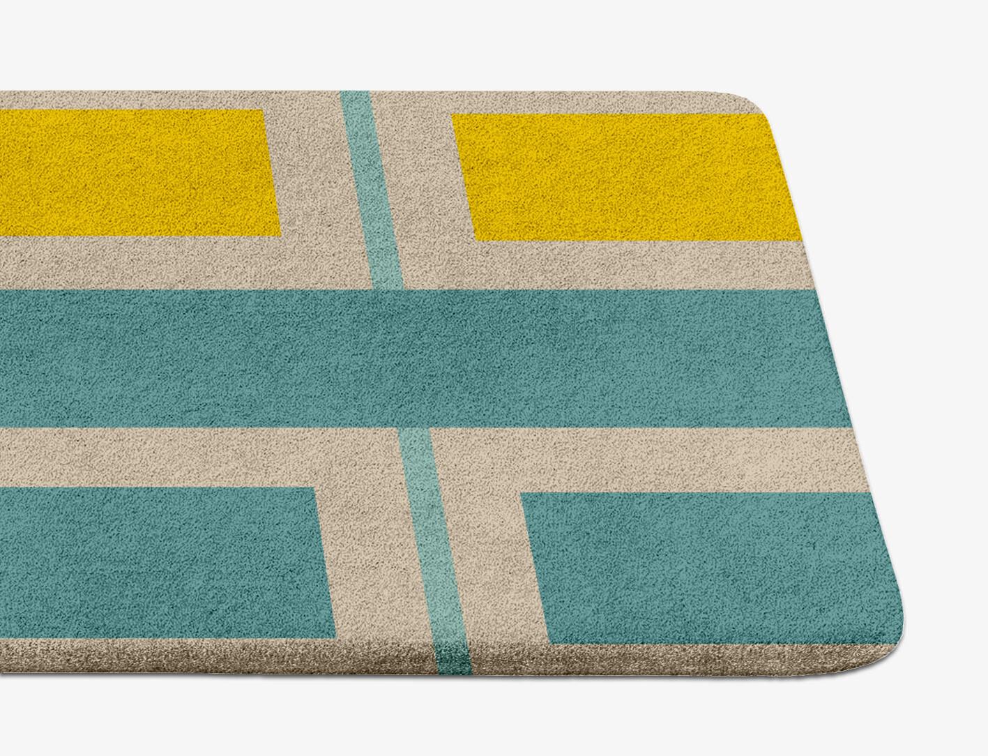 Springs Geometric Runner Hand Tufted Pure Wool Custom Rug by Rug Artisan