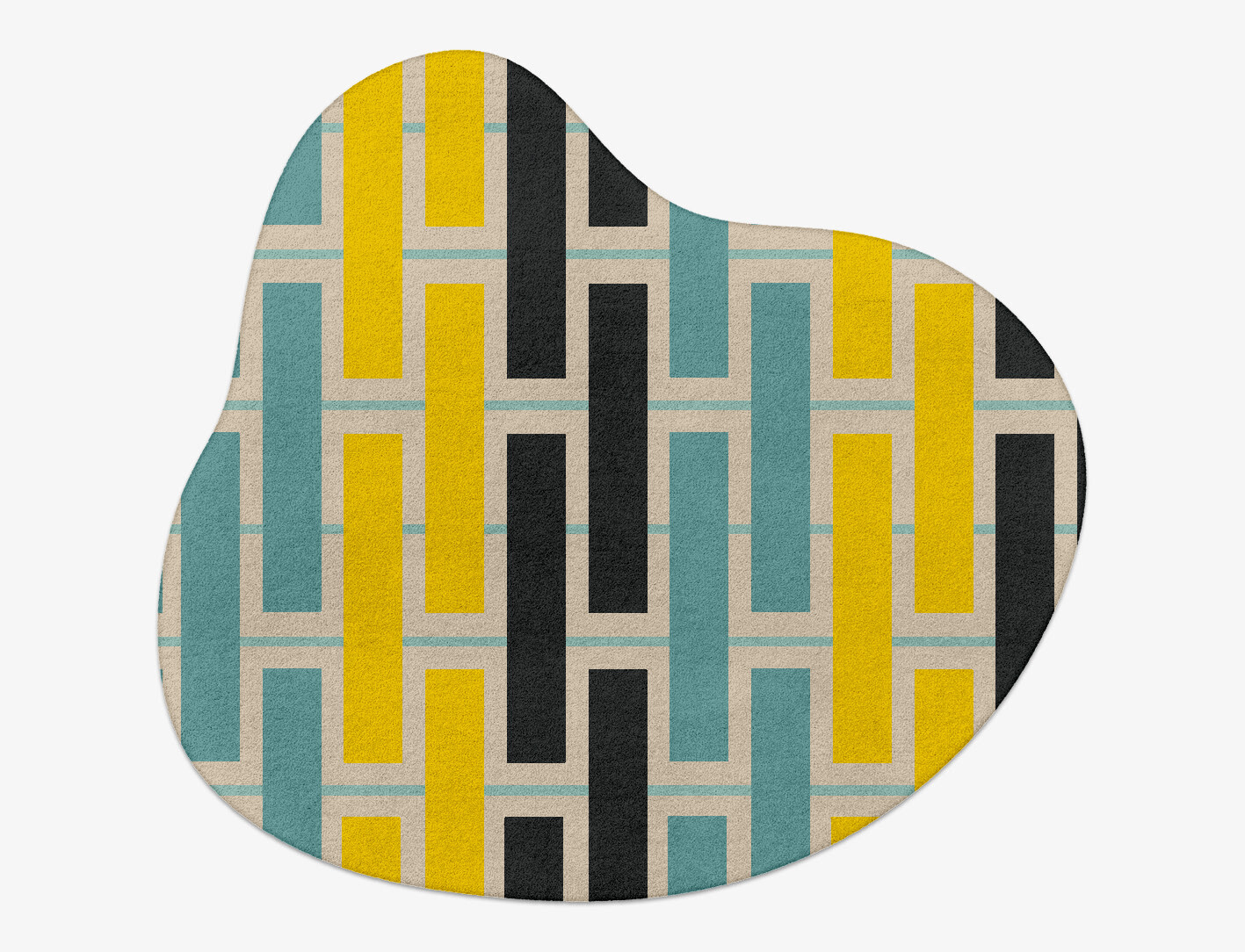 Springs Geometric Splash Hand Tufted Pure Wool Custom Rug by Rug Artisan