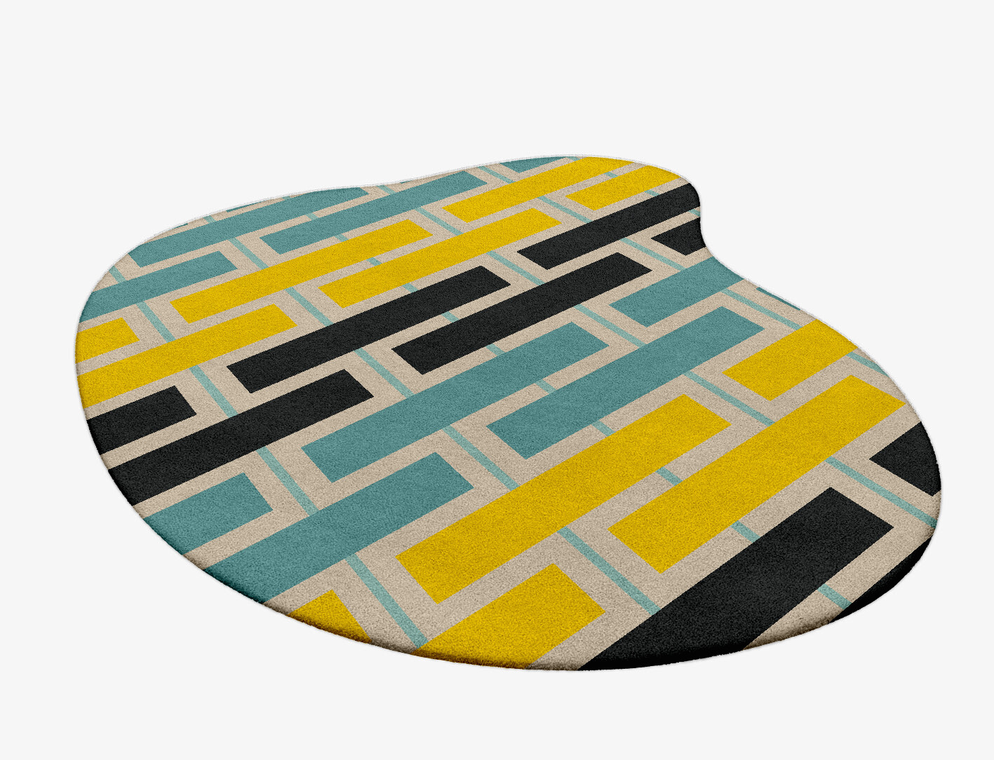 Springs Geometric Splash Hand Tufted Pure Wool Custom Rug by Rug Artisan