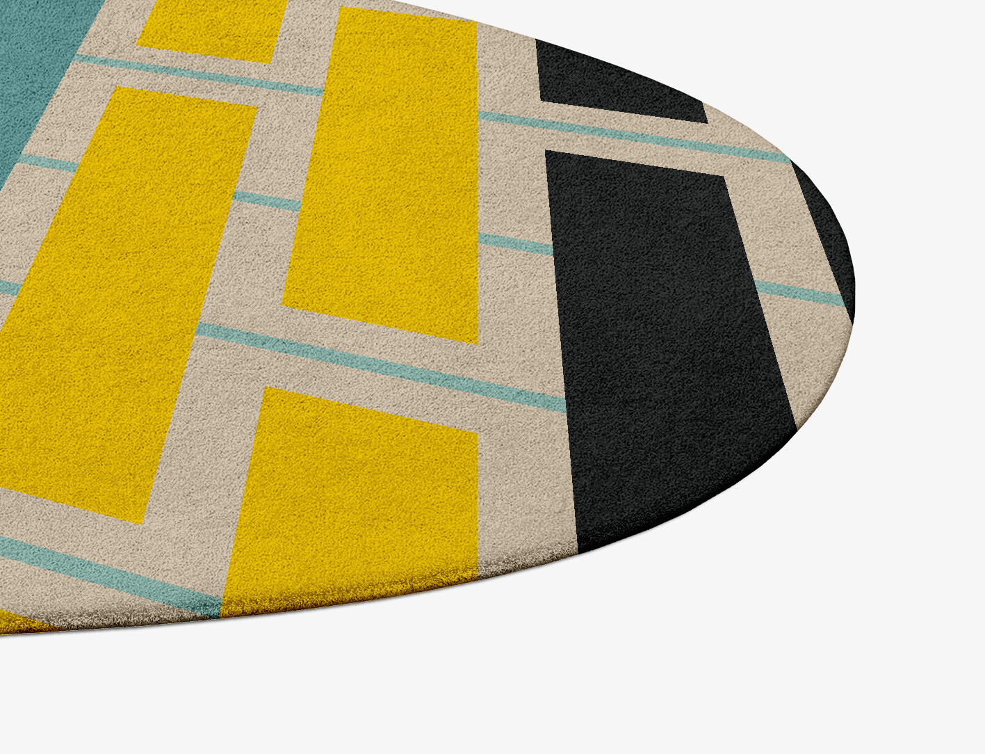 Springs Geometric Splash Hand Tufted Pure Wool Custom Rug by Rug Artisan
