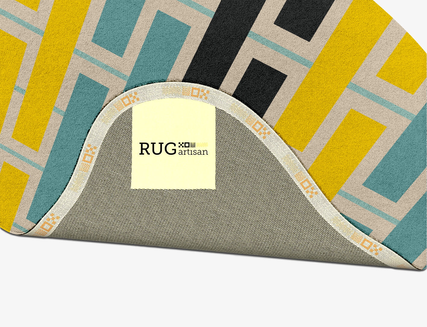 Springs Geometric Splash Hand Tufted Pure Wool Custom Rug by Rug Artisan