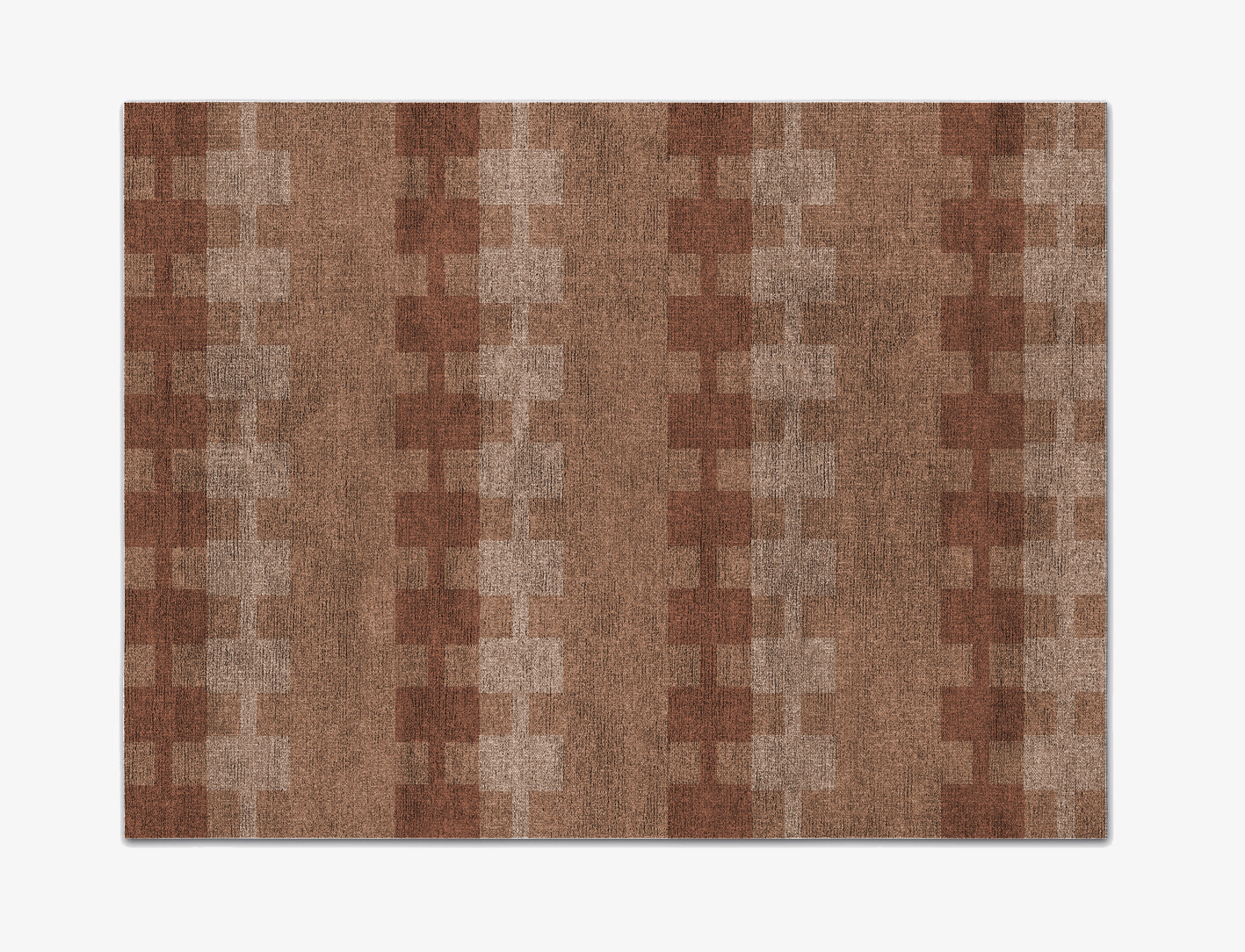 Spruce Geometric Rectangle Flatweave Bamboo Silk Custom Rug by Rug Artisan