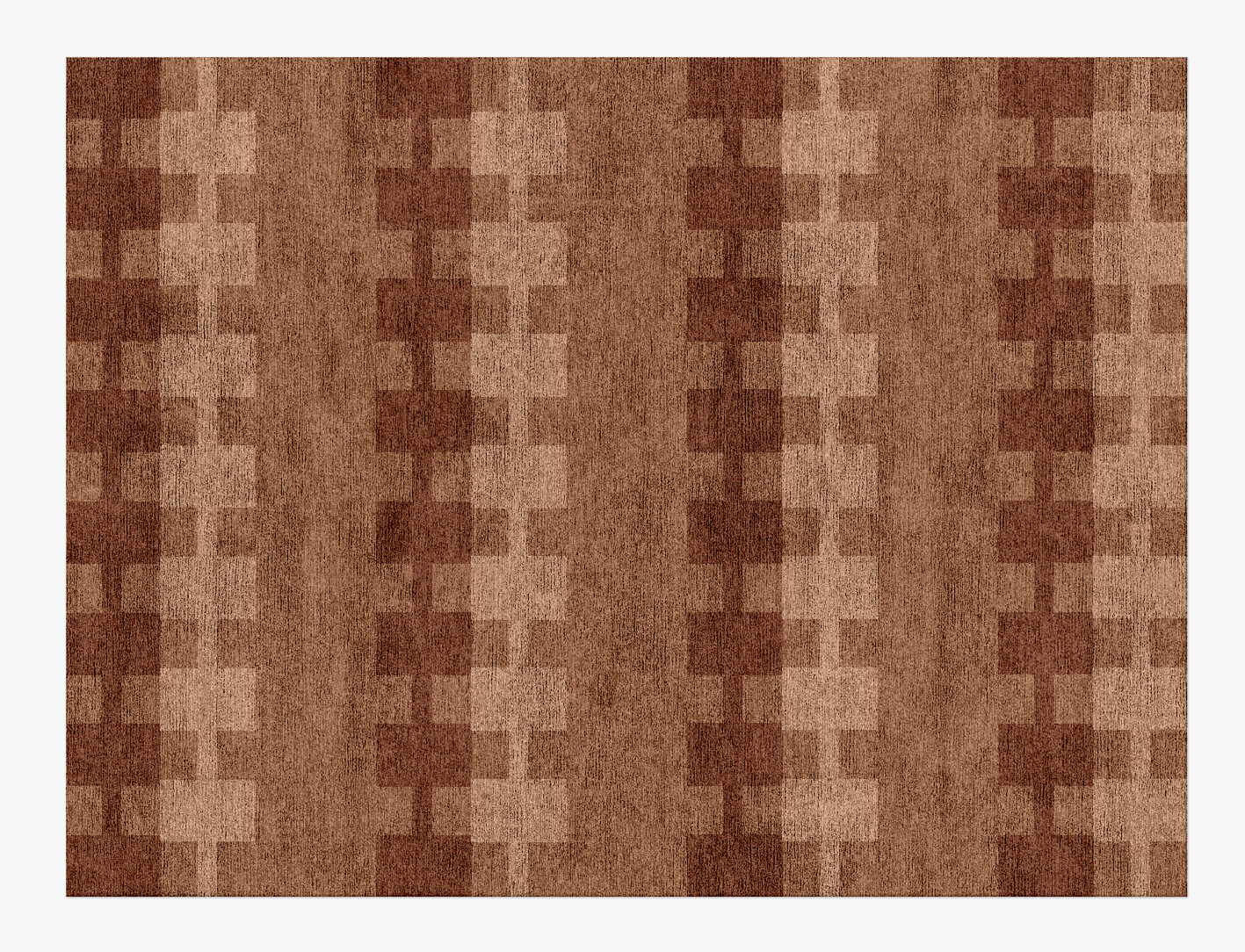 Spruce Geometric Rectangle Hand Knotted Bamboo Silk Custom Rug by Rug Artisan