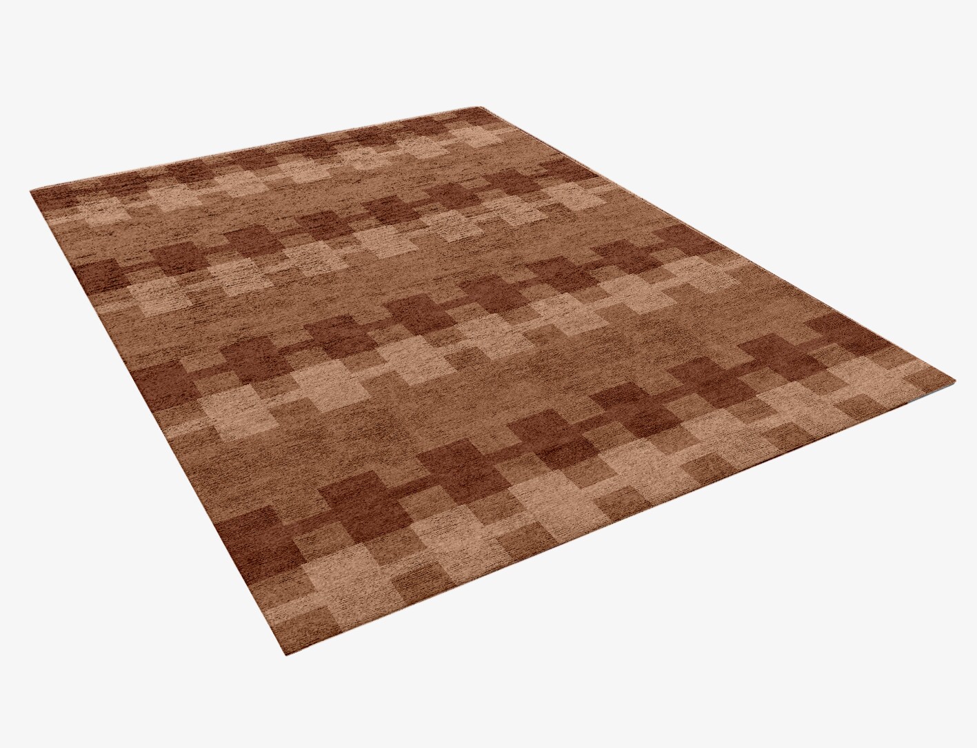 Spruce Geometric Rectangle Hand Knotted Bamboo Silk Custom Rug by Rug Artisan