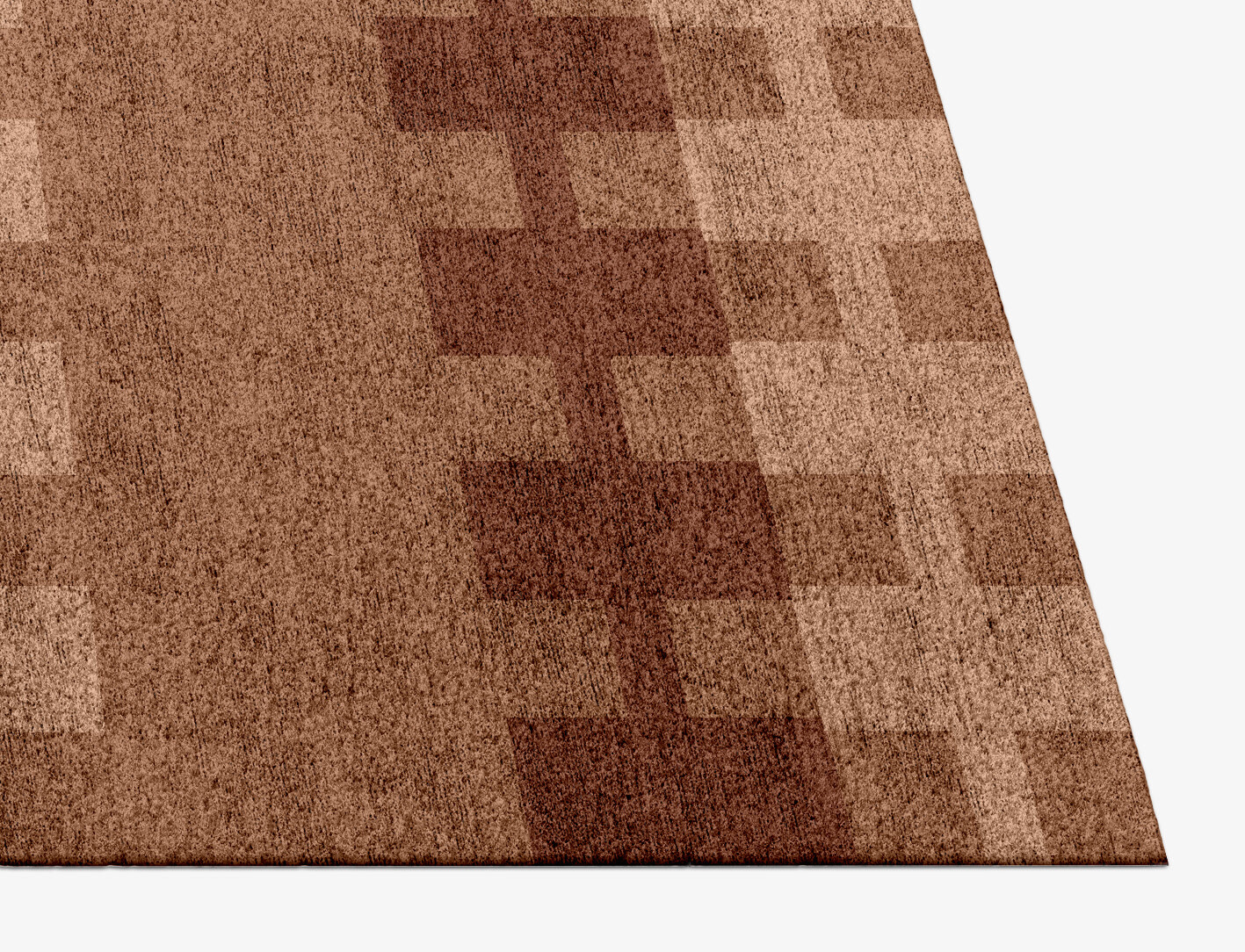 Spruce Geometric Rectangle Hand Knotted Bamboo Silk Custom Rug by Rug Artisan