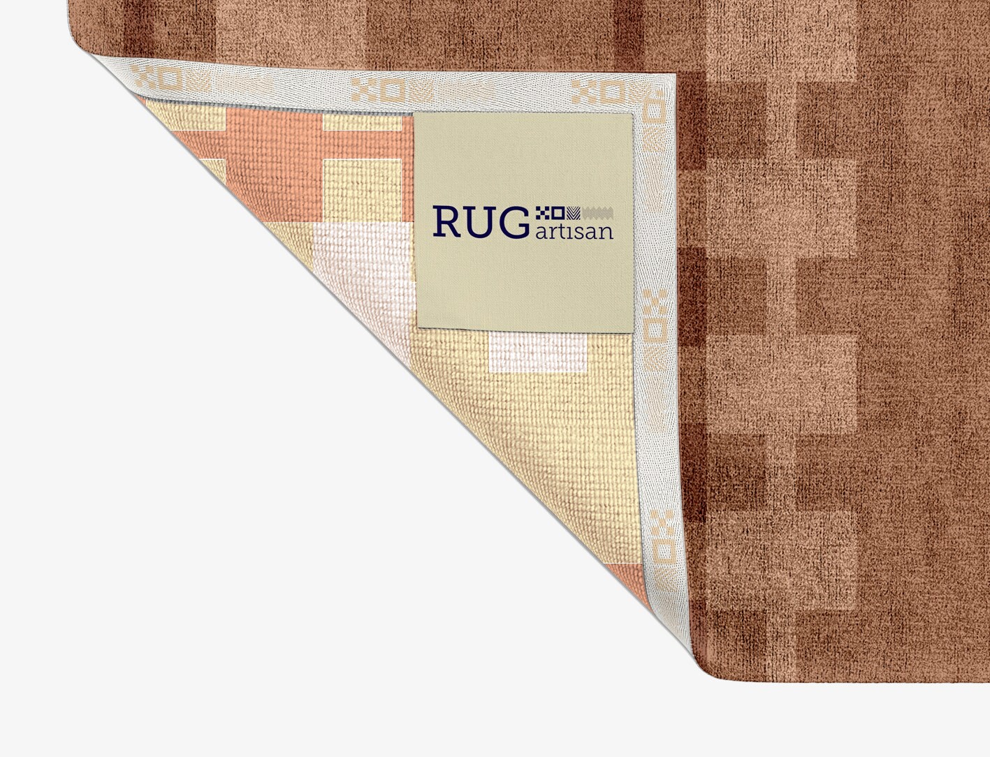 Spruce Geometric Rectangle Hand Knotted Bamboo Silk Custom Rug by Rug Artisan