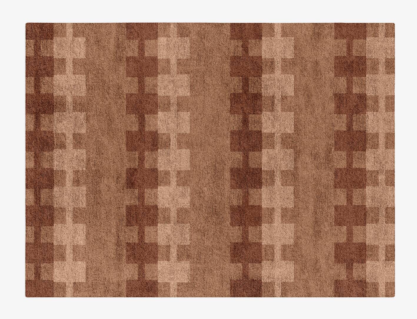 Spruce Geometric Rectangle Hand Tufted Bamboo Silk Custom Rug by Rug Artisan