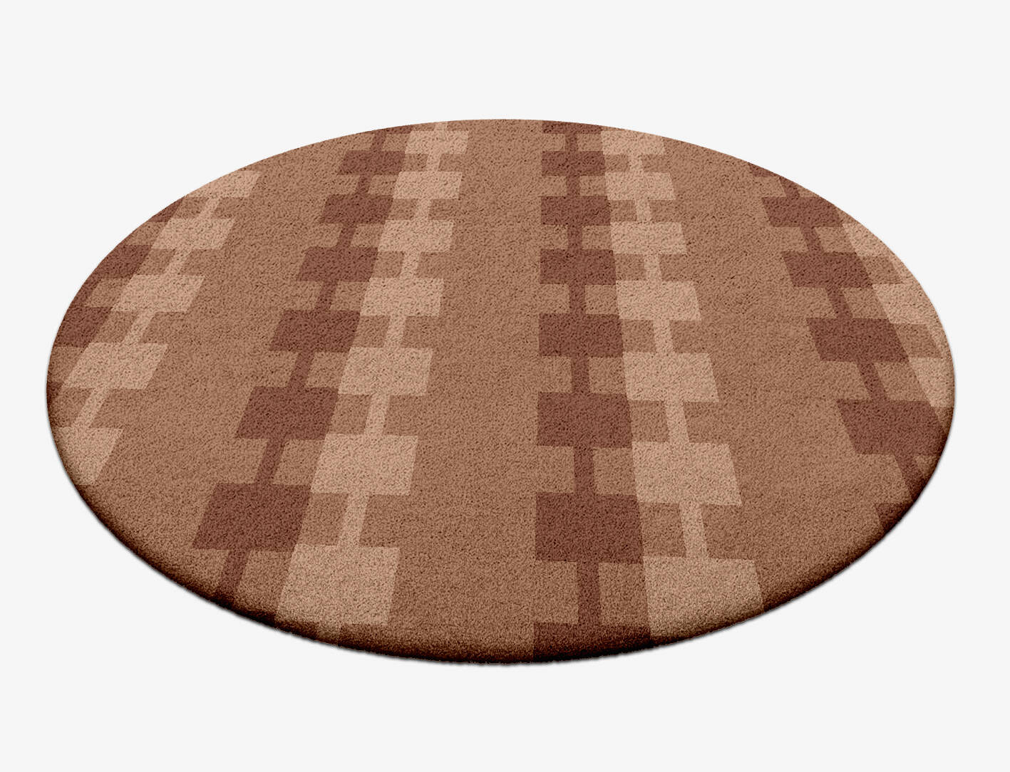 Spruce Geometric Round Hand Tufted Pure Wool Custom Rug by Rug Artisan