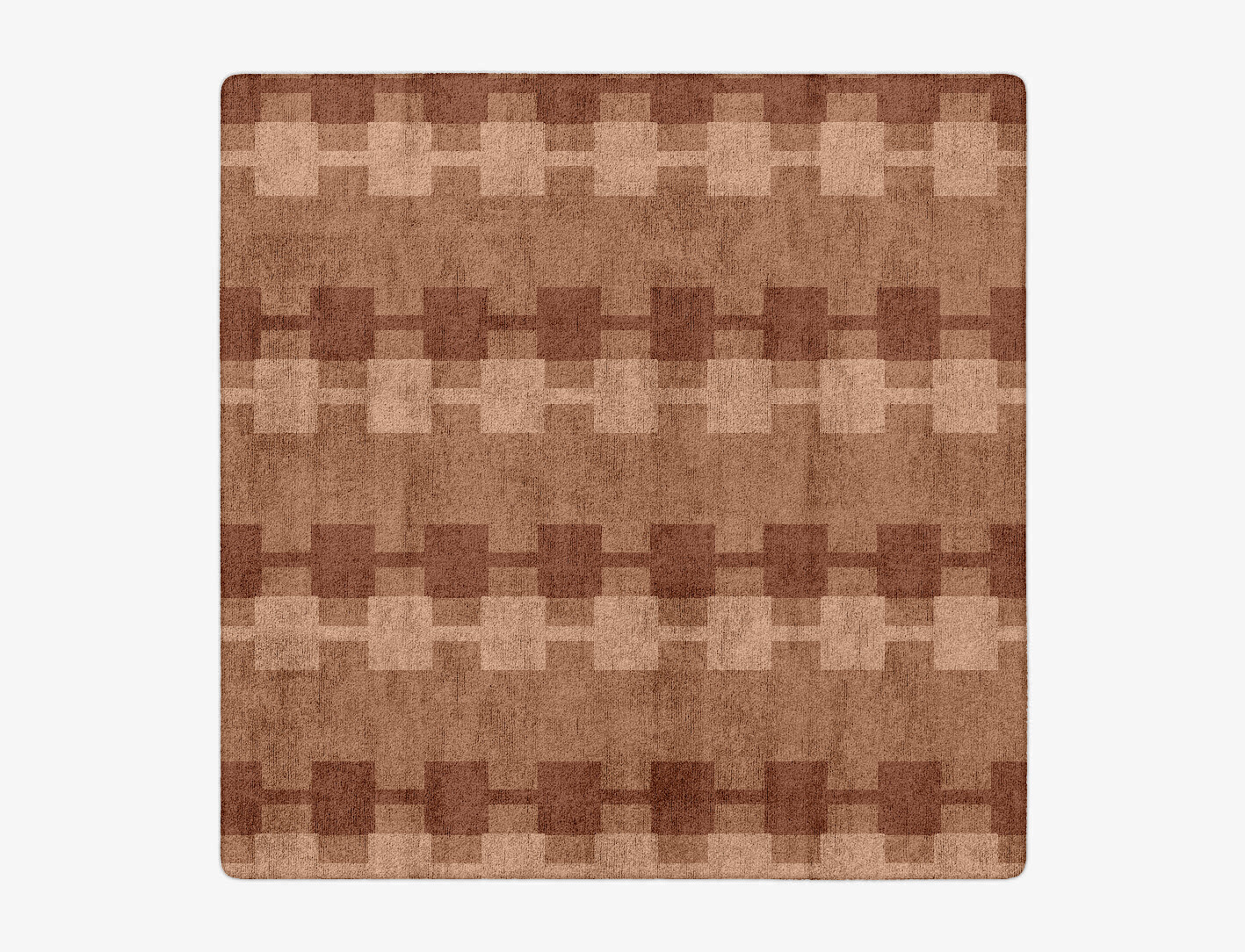 Spruce Geometric Square Hand Tufted Bamboo Silk Custom Rug by Rug Artisan