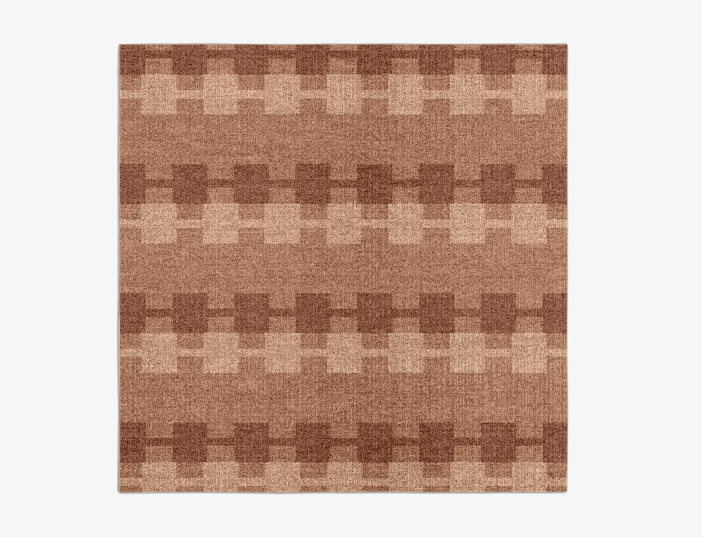 Spruce Geometric Square Outdoor Recycled Yarn Custom Rug by Rug Artisan