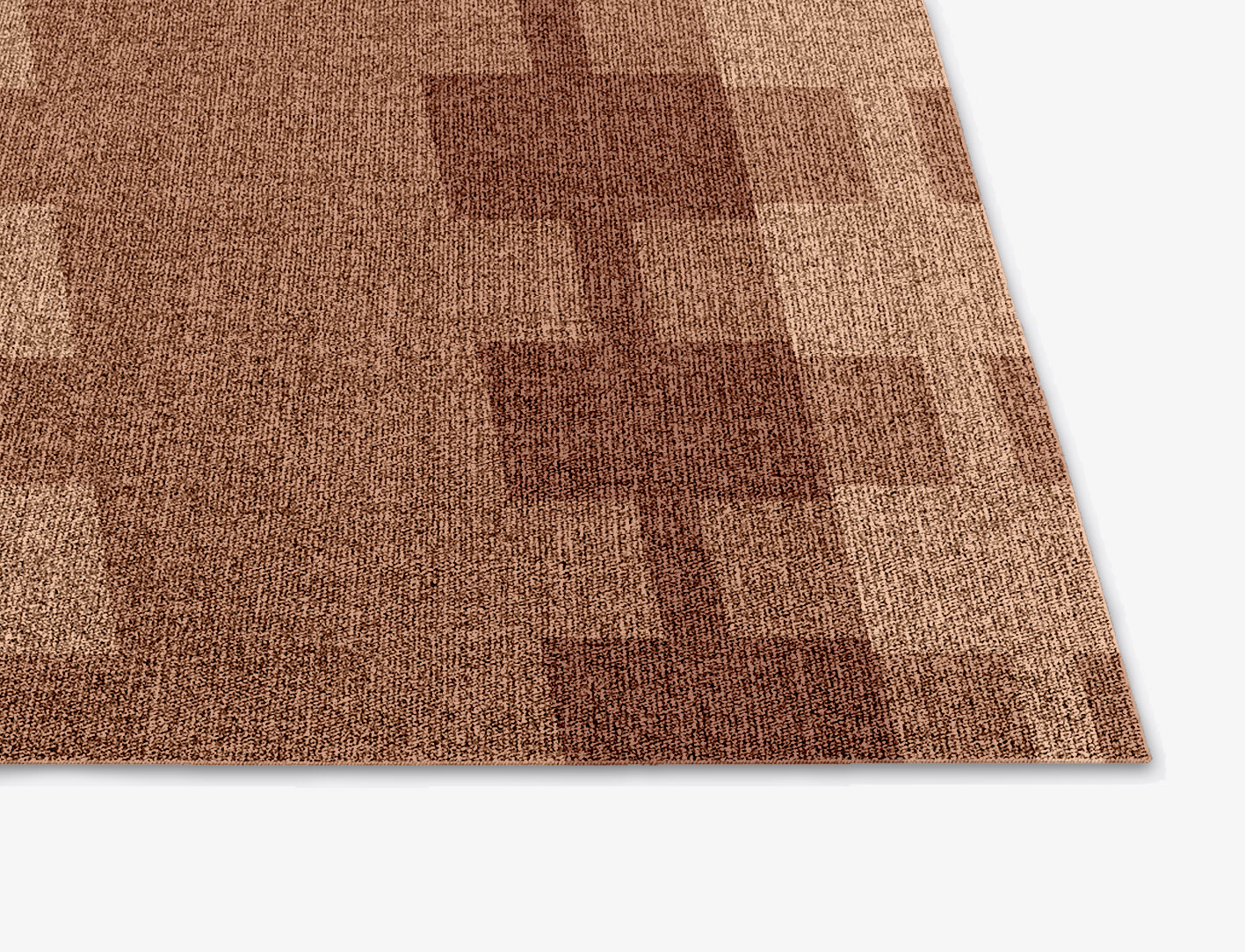 Spruce Geometric Square Outdoor Recycled Yarn Custom Rug by Rug Artisan