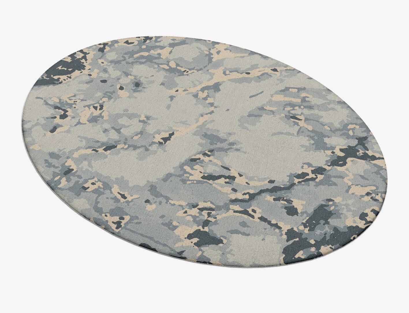 Spume Surface Art Oval Hand Tufted Pure Wool Custom Rug by Rug Artisan