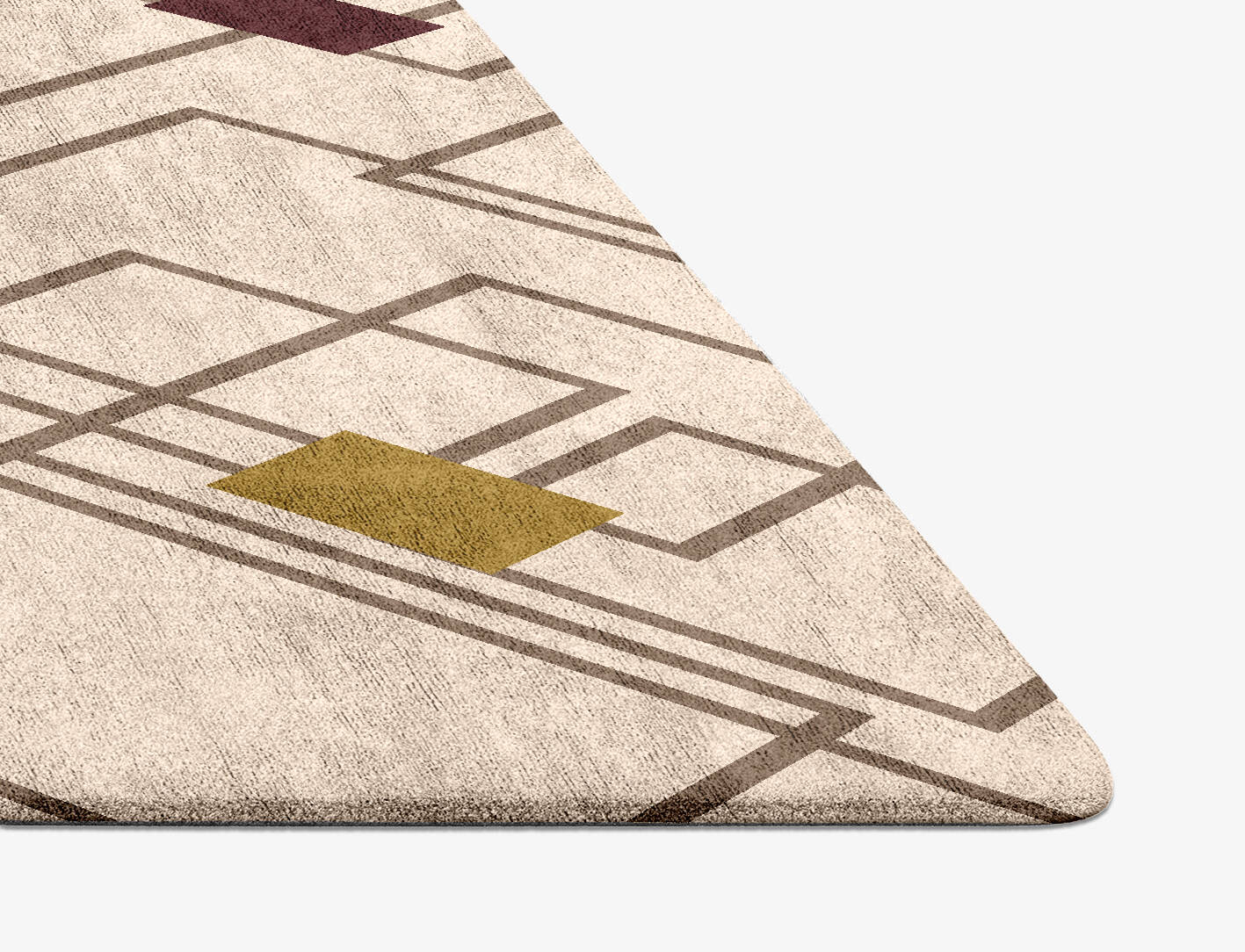 Squares Geometric Diamond Hand Tufted Bamboo Silk Custom Rug by Rug Artisan