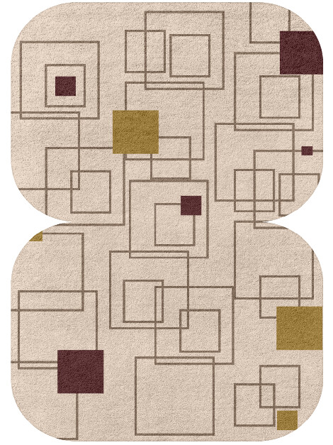 Squares Geometric Eight Hand Tufted Pure Wool Custom Rug by Rug Artisan