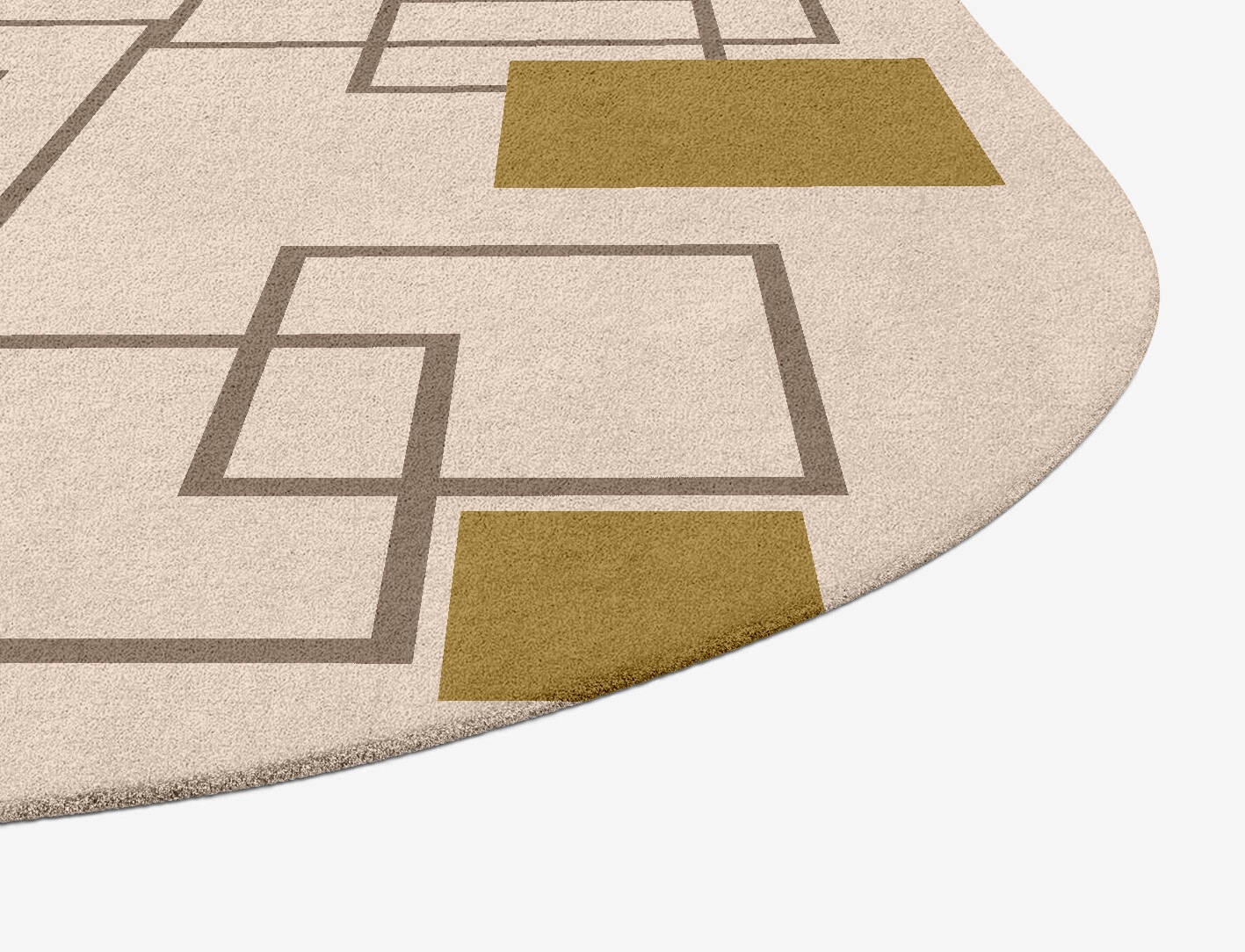 Squares Geometric Oblong Hand Tufted Pure Wool Custom Rug by Rug Artisan