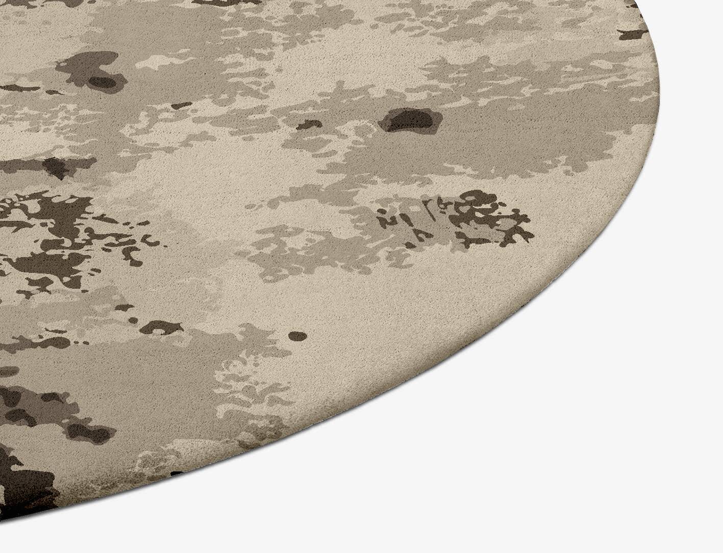 Stain Art Brush Strokes Oval Hand Tufted Pure Wool Custom Rug by Rug Artisan