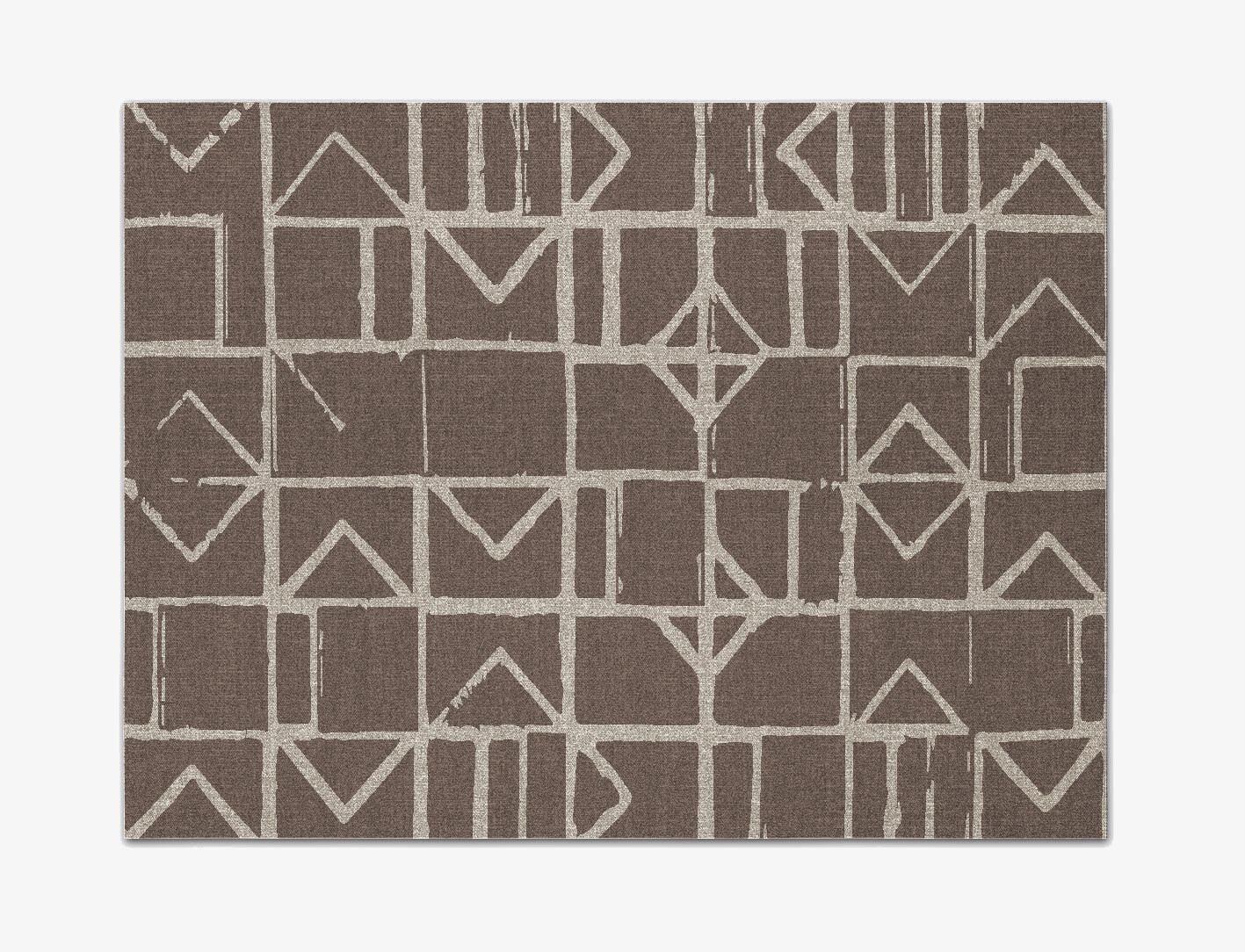 Stamp Minimalist Rectangle Flatweave New Zealand Wool Custom Rug by Rug Artisan