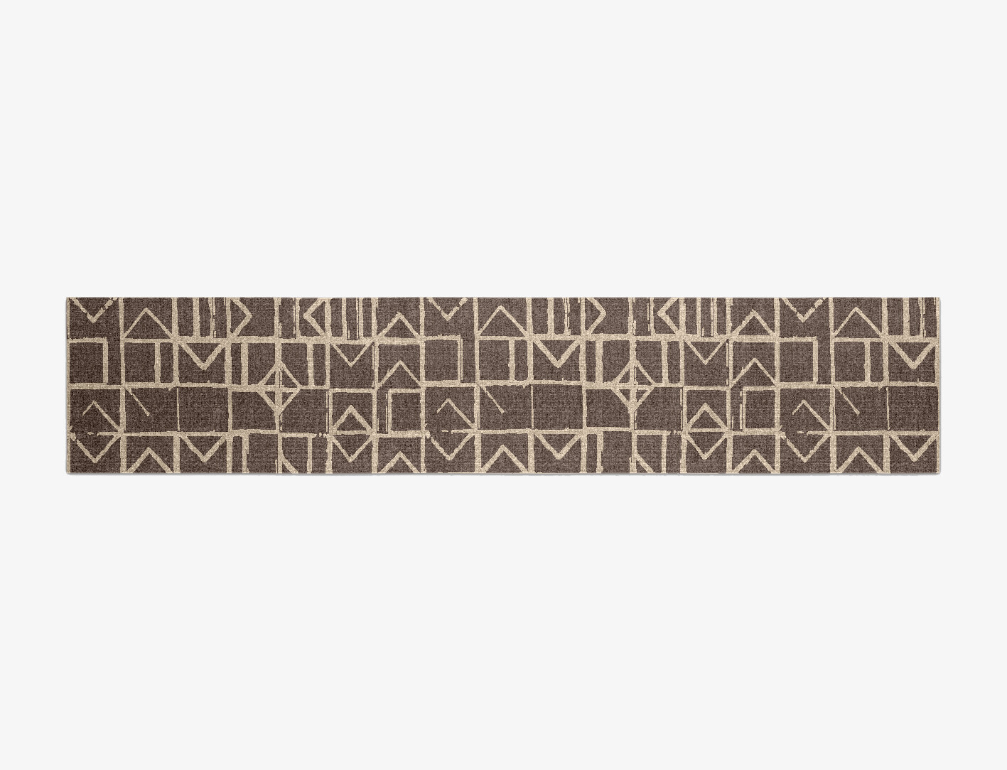 Stamp Minimalist Runner Flatweave New Zealand Wool Custom Rug by Rug Artisan