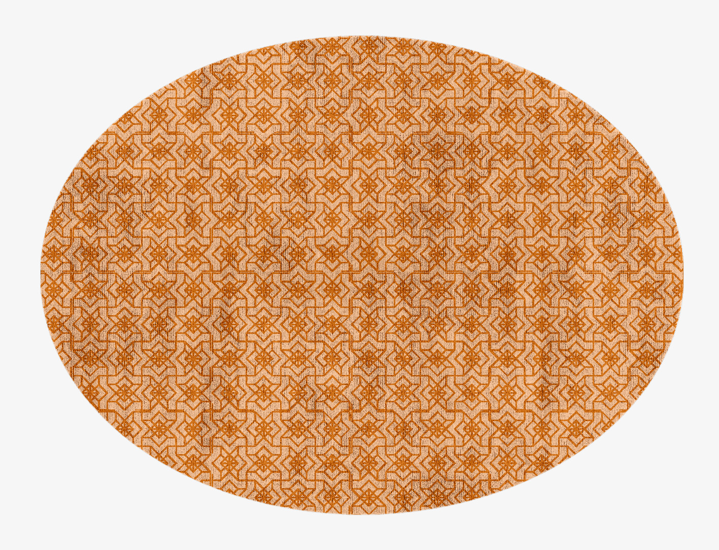 Star Sphere Geometric Oval Hand Knotted Bamboo Silk Custom Rug by Rug Artisan