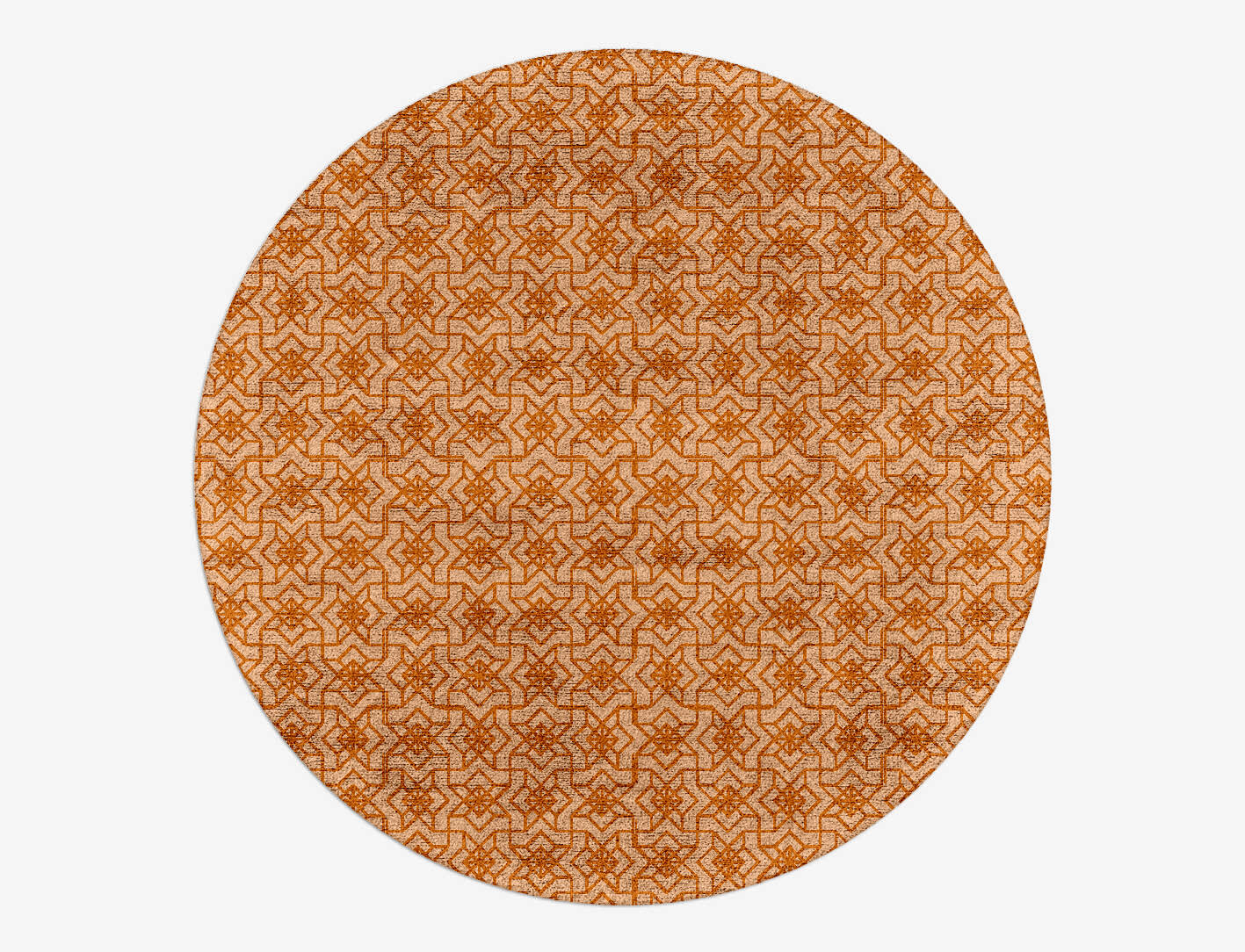Star Sphere Modern Geometrics Round Hand Tufted Bamboo Silk Custom Rug by Rug Artisan